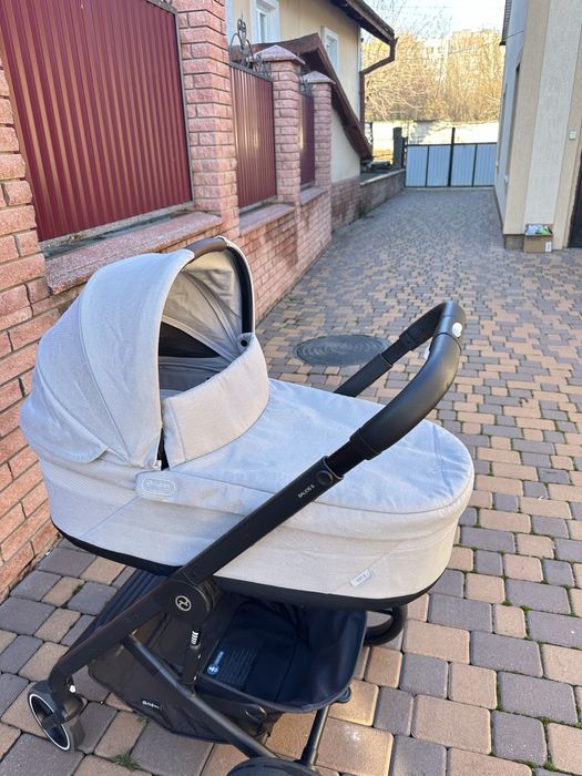 Коляска Cybex balios S Lux 3 в 1 Stone grey і Anton B2 i-Size 2024
