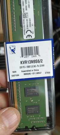 Novas: KVR13N9S6/2 - 2048MB DDR3 1333 Kingston