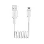 Kabel spiralny Puro 12W USB-A - Lightning 1m - biały