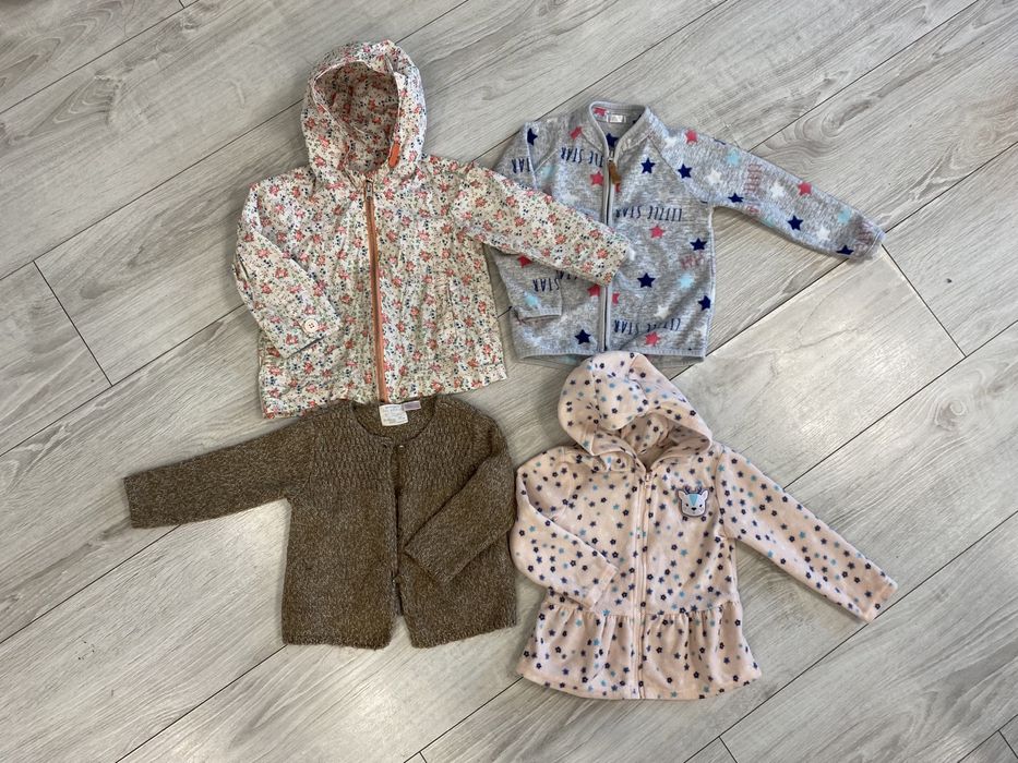 Kurteczka sweterek polarek da dziewczynki 86 cm kurtka polat sweter