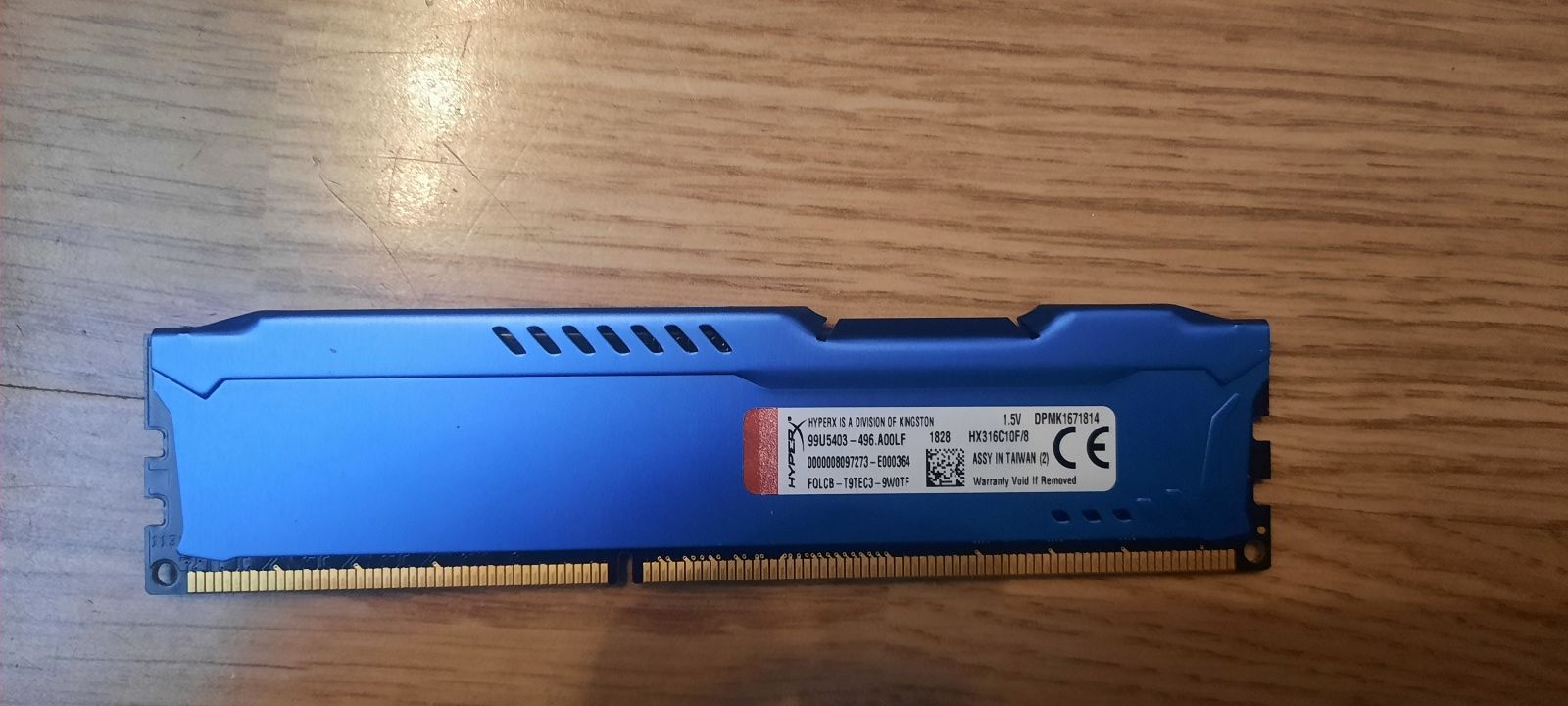 Fury  Hyperx 1.5V  16GB (2x8GB]