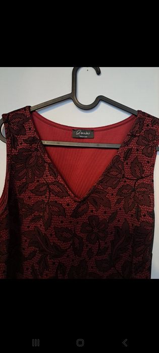 Elegancka sukienka sylwestrowa z koronką