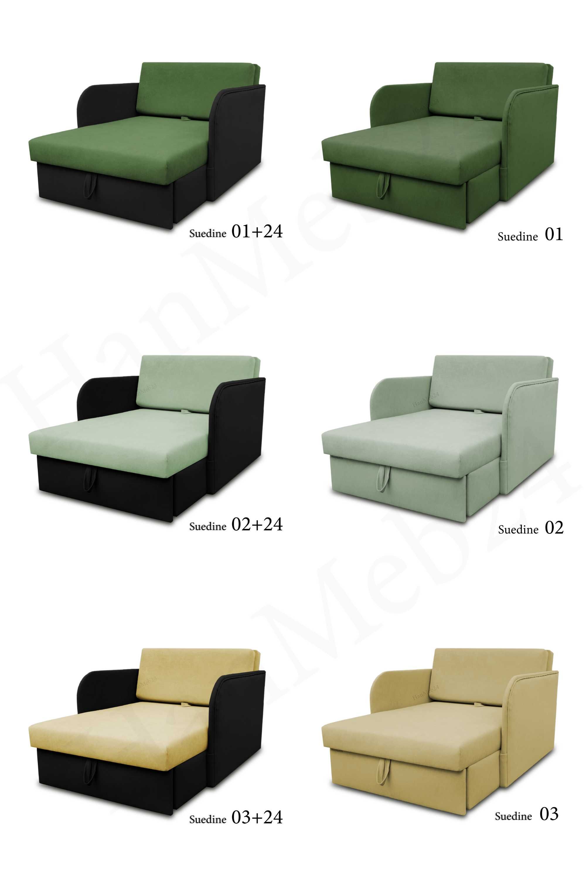 Fotel dziecięcy KUBUŚ – sofa / łóżko / tapczan rozkładany dla dziecka