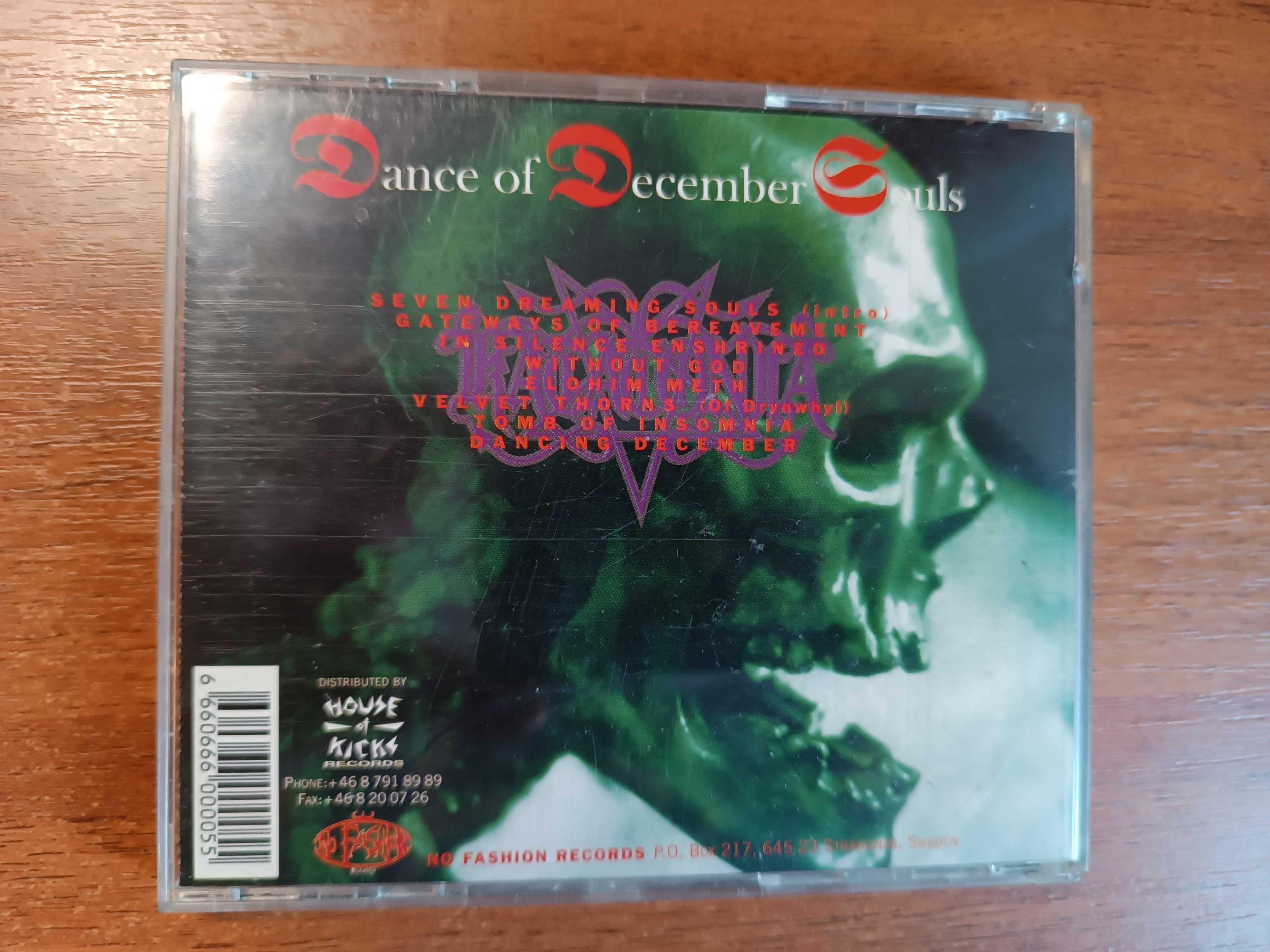 Фирменный CD группы Katatonia "Dance of December Souls" NFR 005