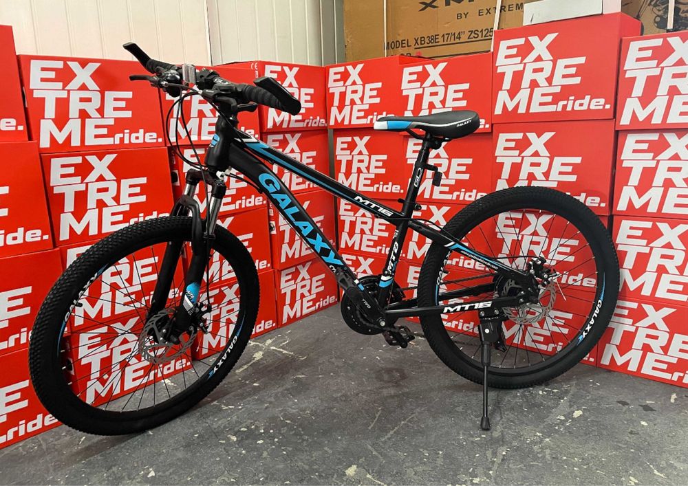 Rower Galaxy MTB 13" Shimano ham tarcz amort rama koła 24" 2025r!