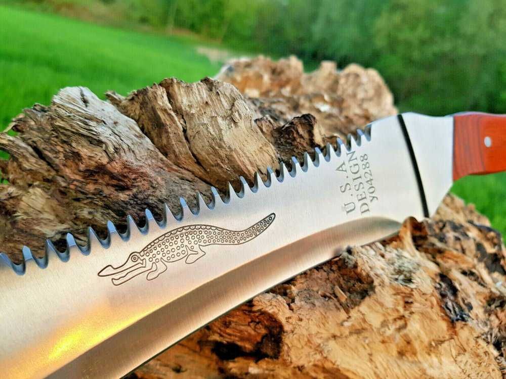 MACZETA CROCODILE + Kabura Wielki Nóż Bagnet FULL-TANG Maczeta MAC5