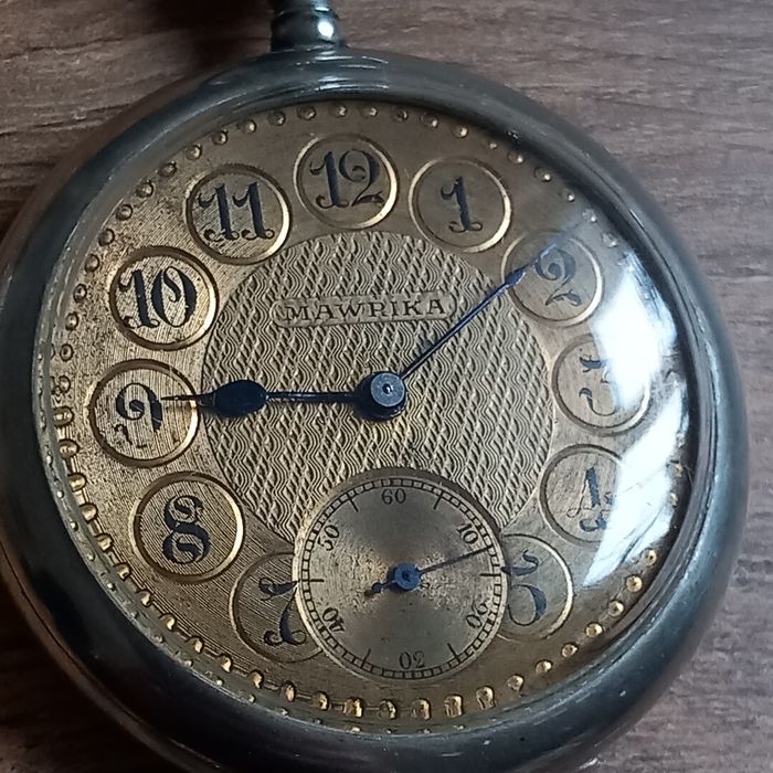 zegarek kieszonkowy Mawrika medalowy dewizka