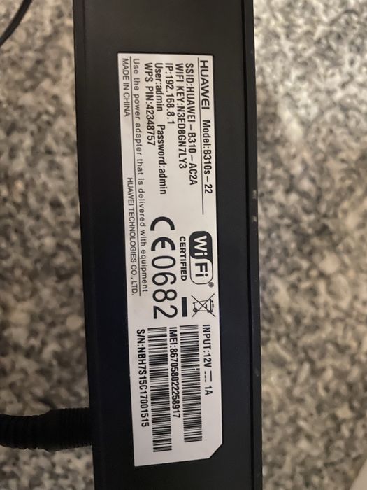 Router huawei ..