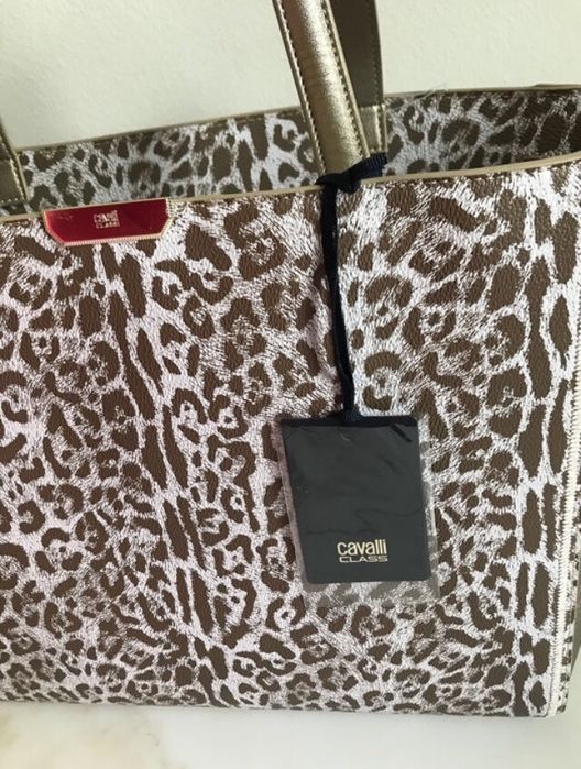 Mala elegante Roberto Cavalli. Nova com etiquetas