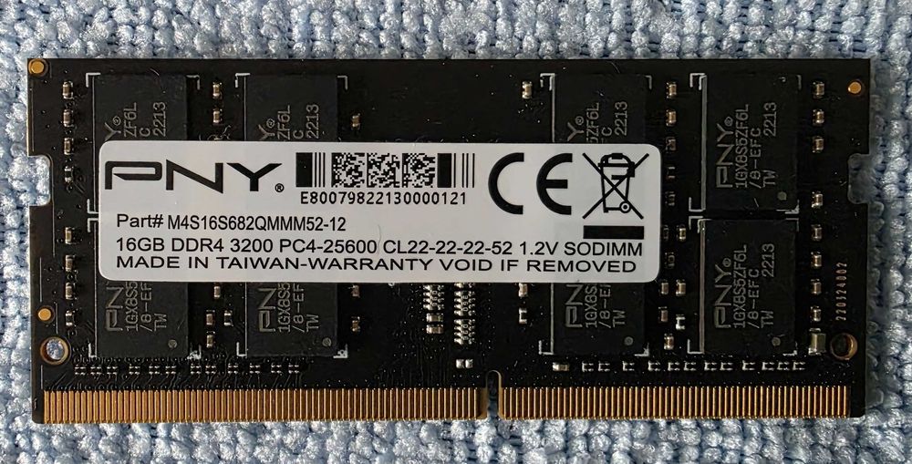 Pamięć DDR4 sodimm 16GB, 3200MHz (PNY, GOODRAM)