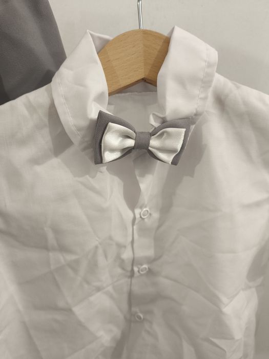 Elegancki komplet dla chłopca święta chrzest 5 części r.80