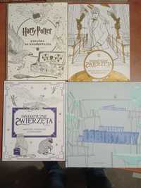 4 książki do kolorowania Harry Potter Fantastyczne zwierzęta