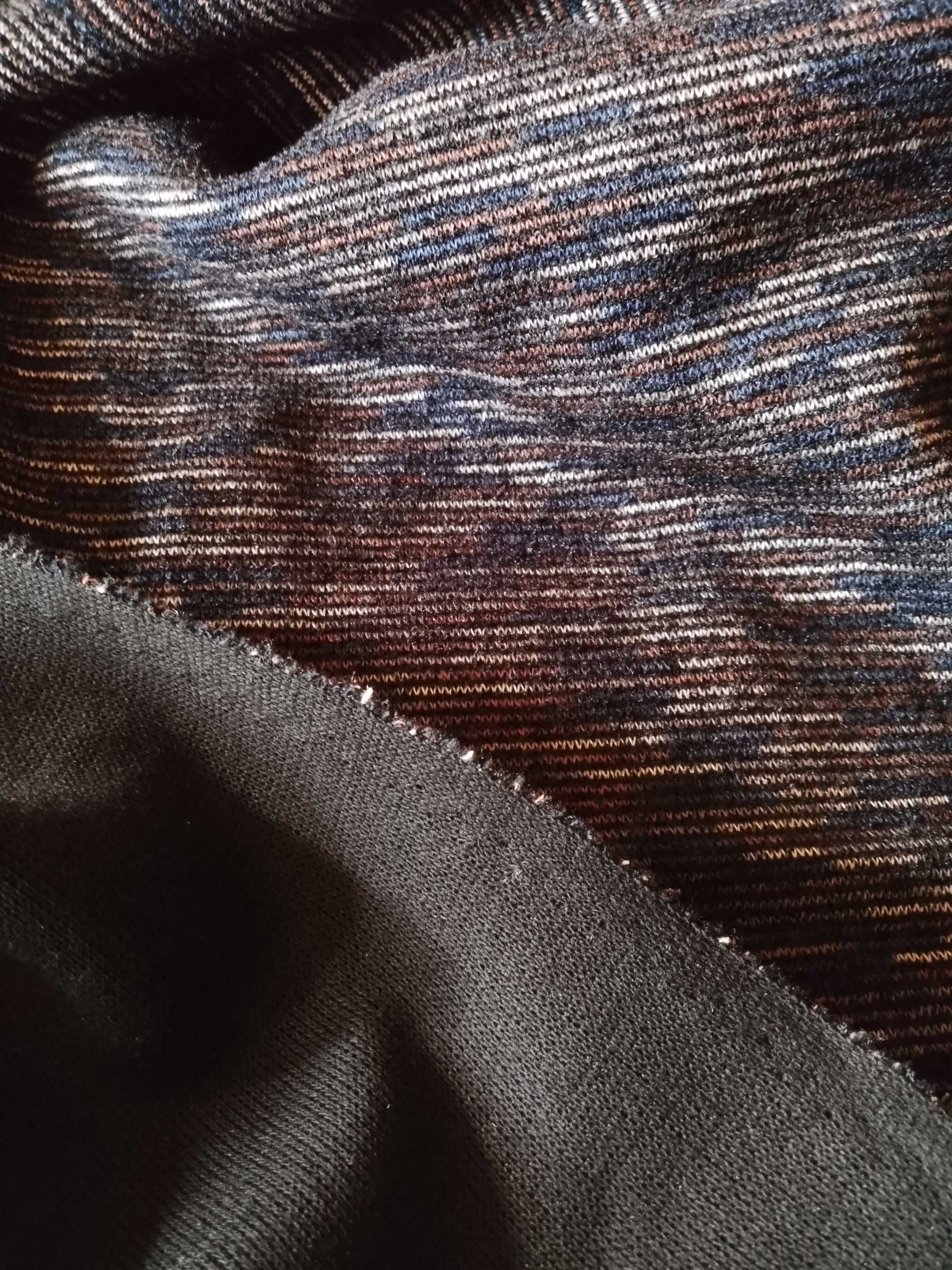Dzianiny swetrowe, zestaw 7,5 m, do szycia, paisley, paski, kwiaty