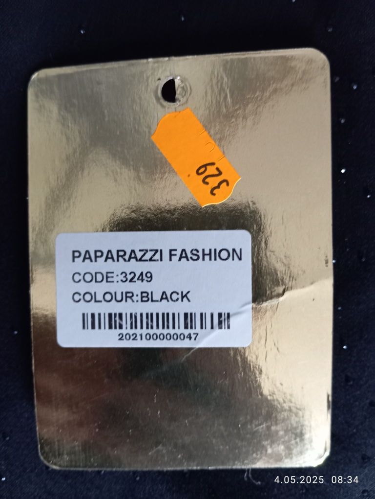 Piękna czarna sukienka paparazzi fashion