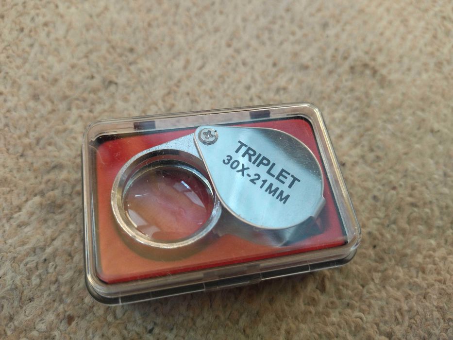 Микроскоп 30х лупа глазная складная нержавейка