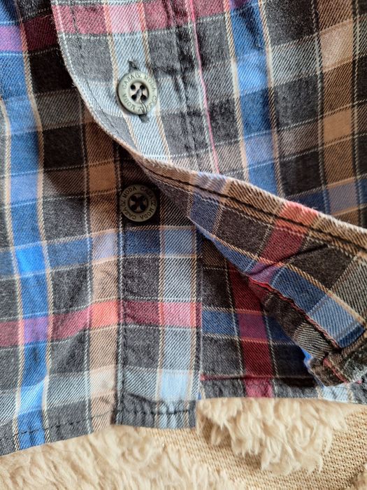 Koszula w kolorową kratę.