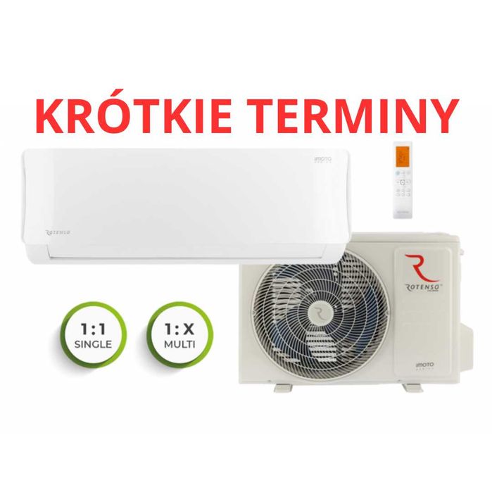 Klimatyzator Rotenso Imoto 3,5 kW, Klimatyzacja z funkcją grzania WIFI