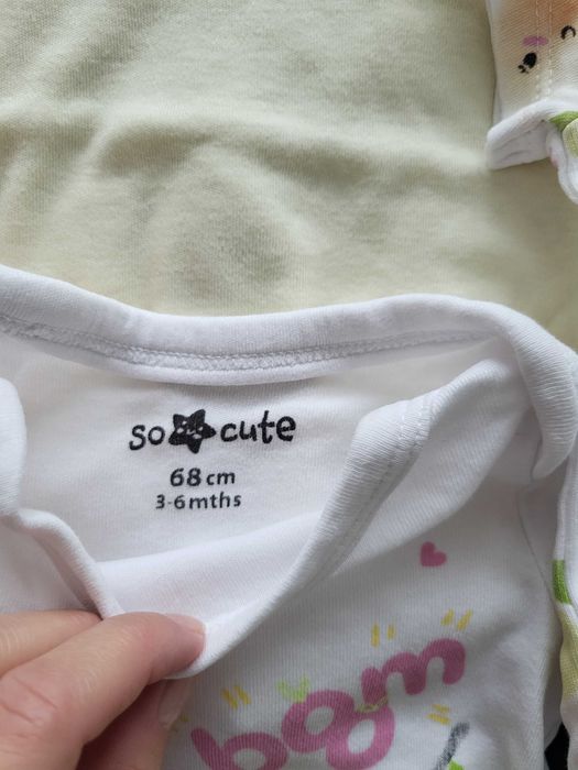 10x Body niemowlęce 68