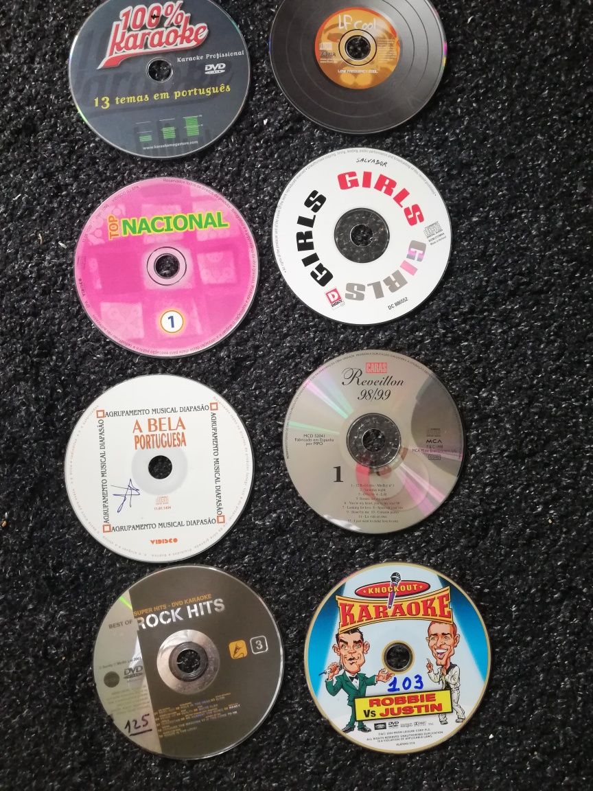 CDS musica  e dvds de karaoke vários originais