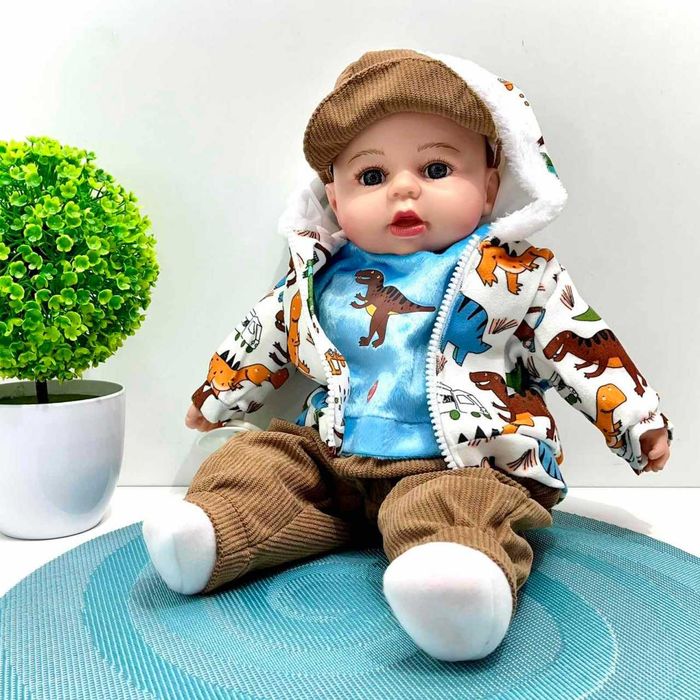 Лялька-пупс м'яконабивна з соскою та звуком укр мова 44см(M 5924 І UA)