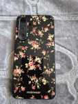 Etui Mobiwear czarne w kwiaty