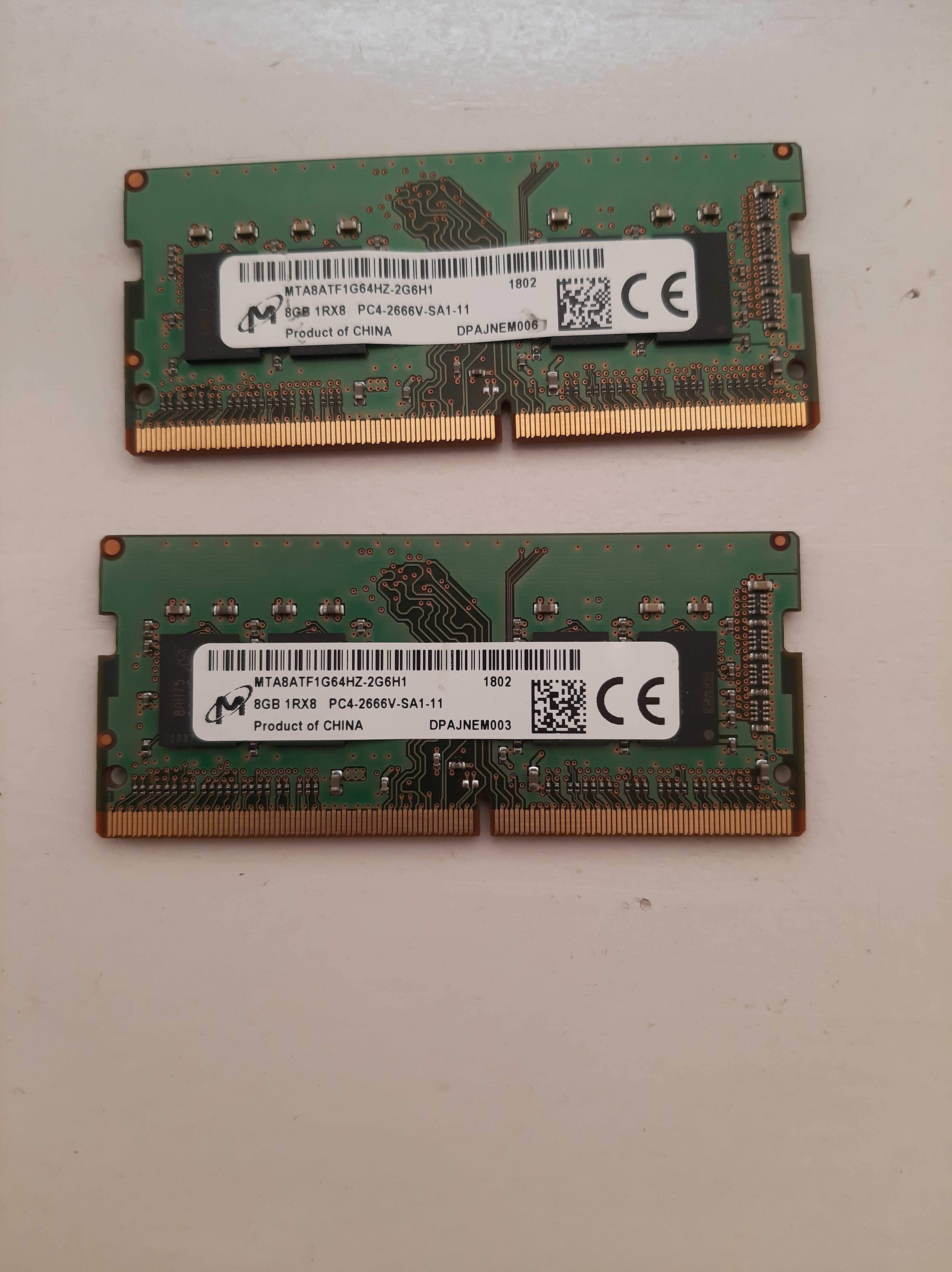 Память ОЗУ 16Gb комплект 2 планки по 8Gb PC4-2666