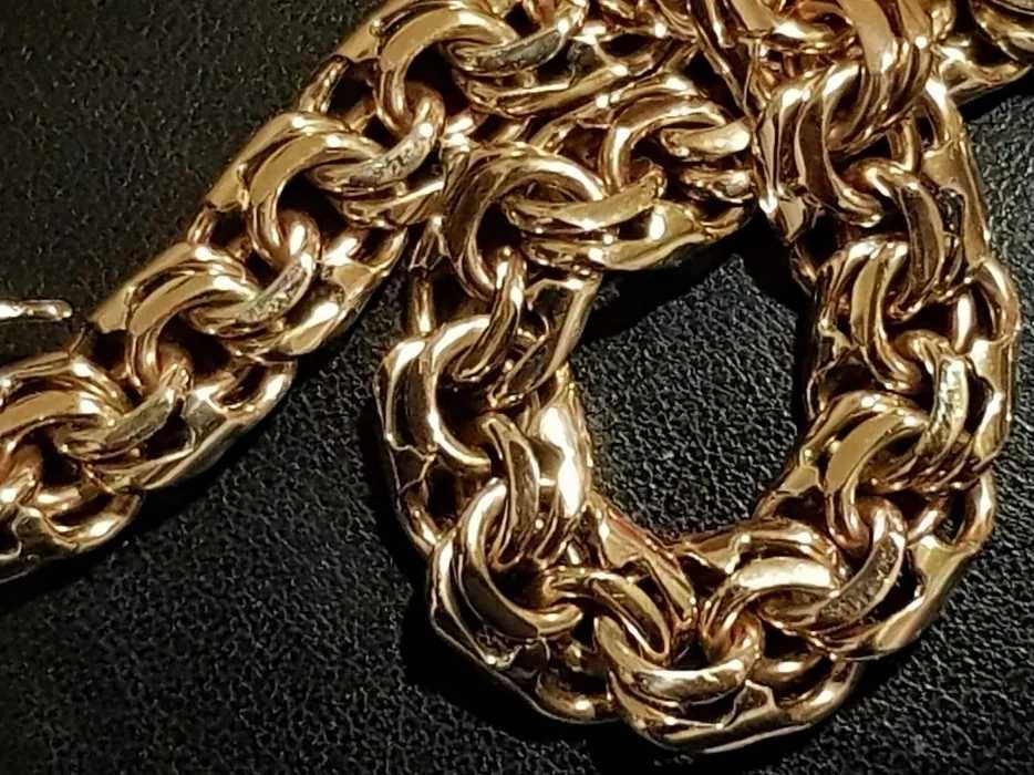 Złoty łańcuszek próba 750,18k,pozłocony galwanicznie,grawery,18k,750