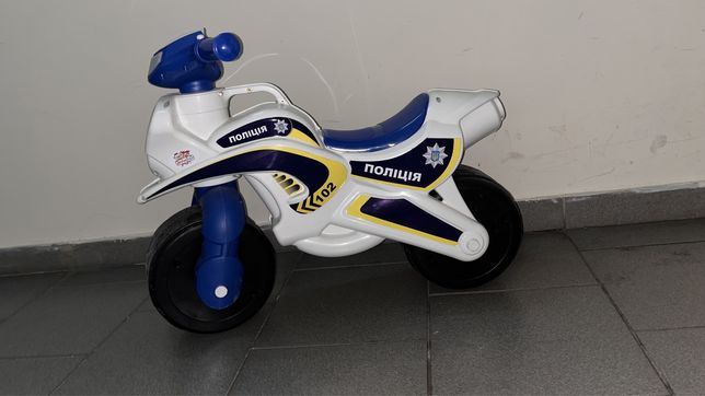 Мотоцикл дитячий Поліція (біговел)