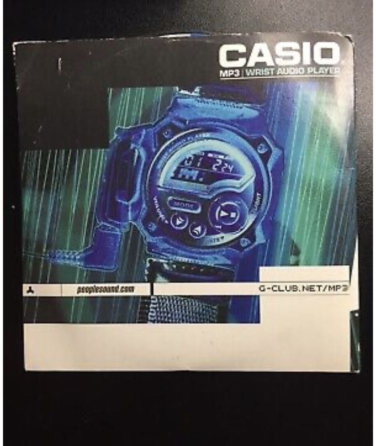 CASIO WMP-1 2002 Zegarek cyfrowy MP3 *rzadki*