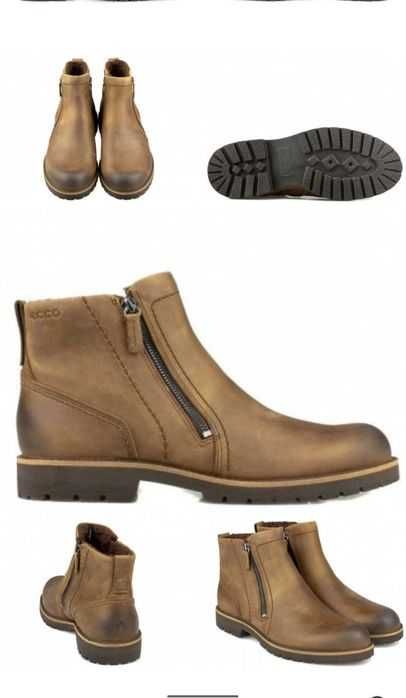 Оригінальні нубукові ботинки ECCO розмір 42 (28 сантиметрів устілка)