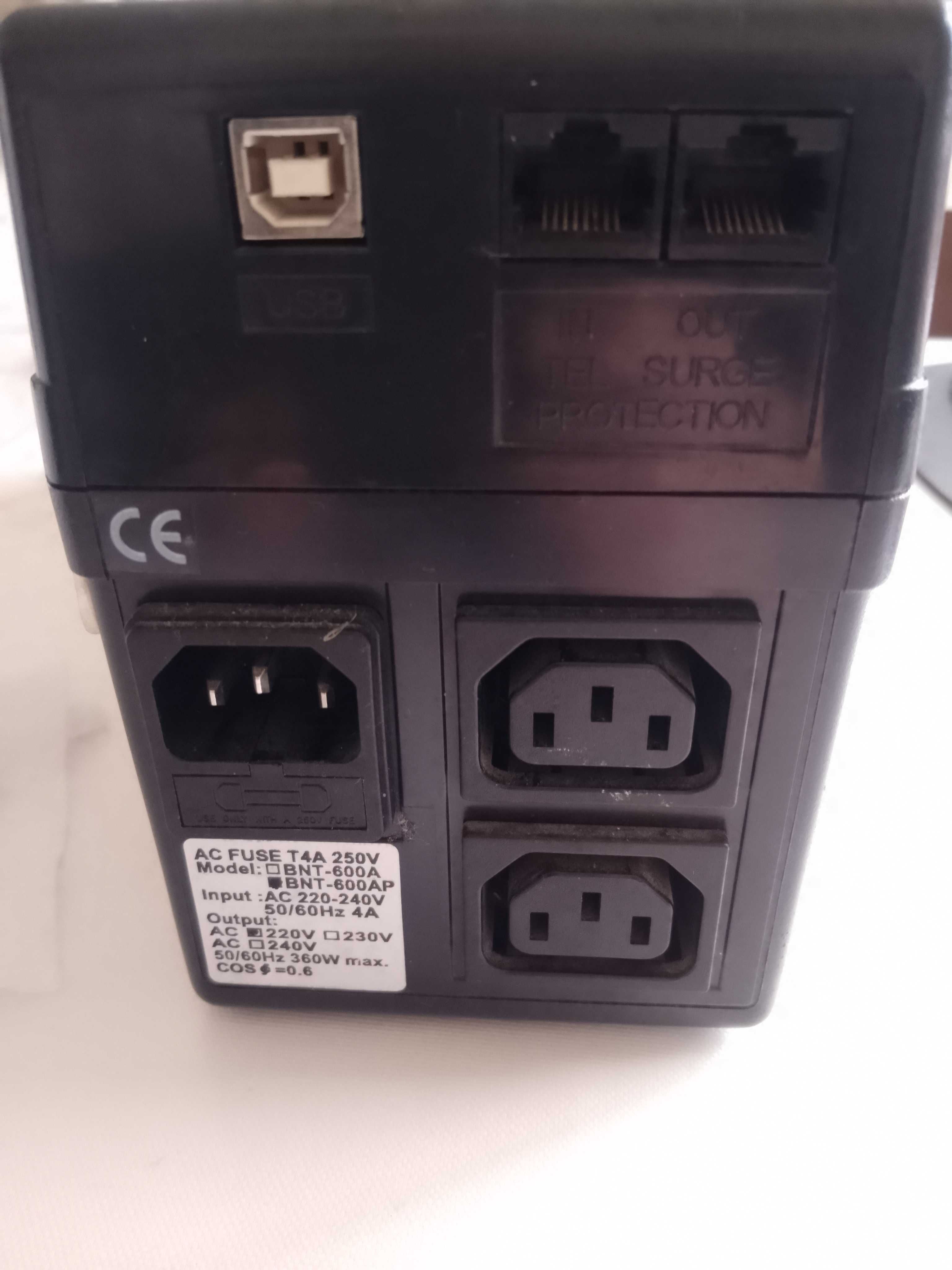 Безперебійний блок живлення UPS Powercom BNT-600АР
