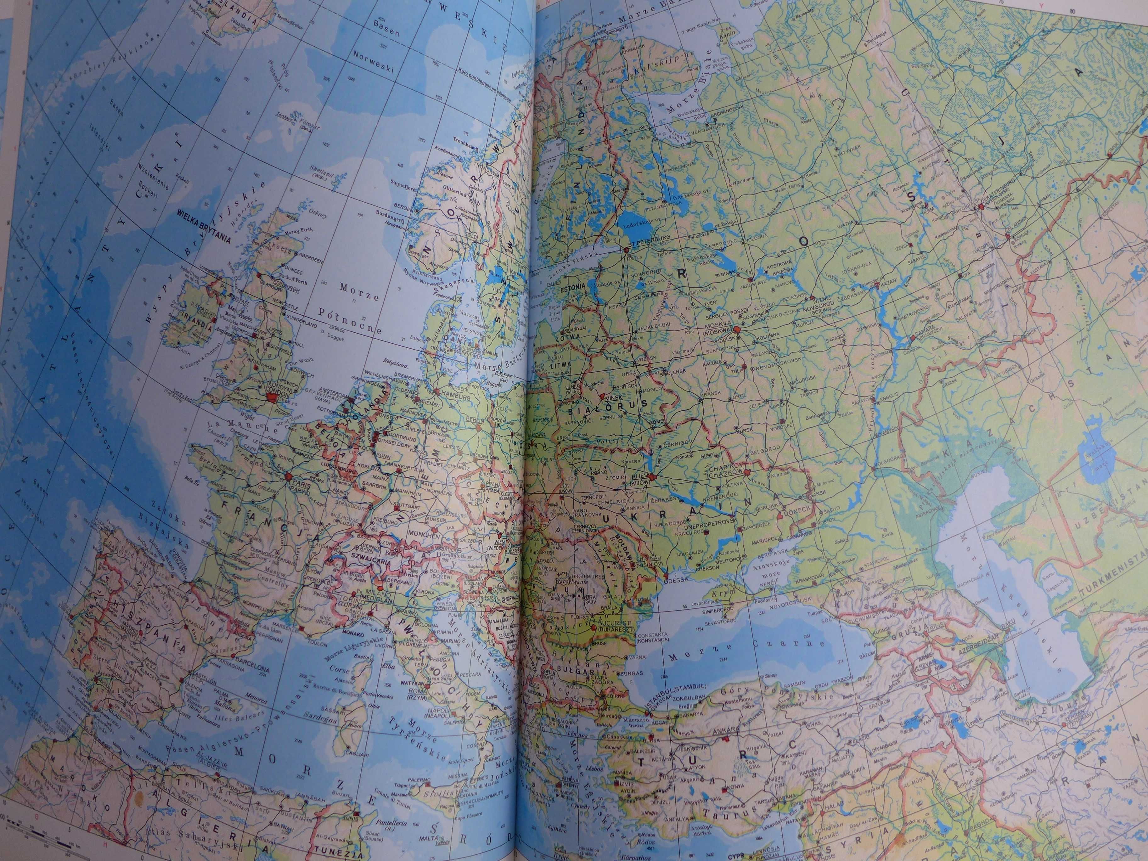 Wielki Ilustrowany Atlas Świata - wspaniała książka GEOGRAFIA MAPA