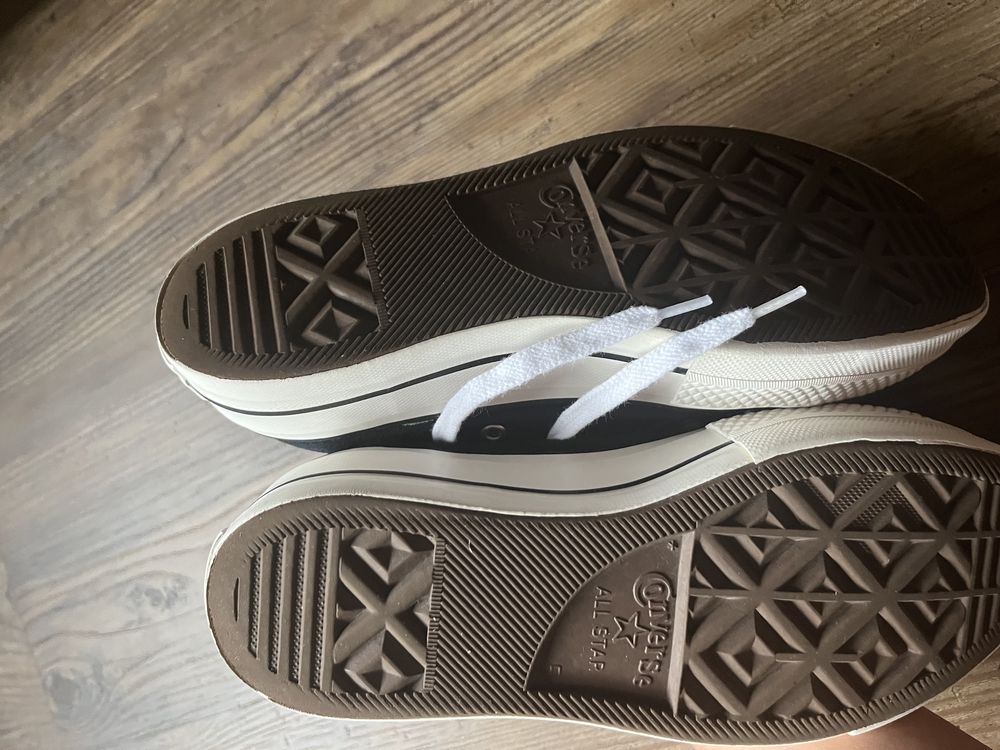 Converse All Star Lift Hi czarne z haftami 37,5 platform