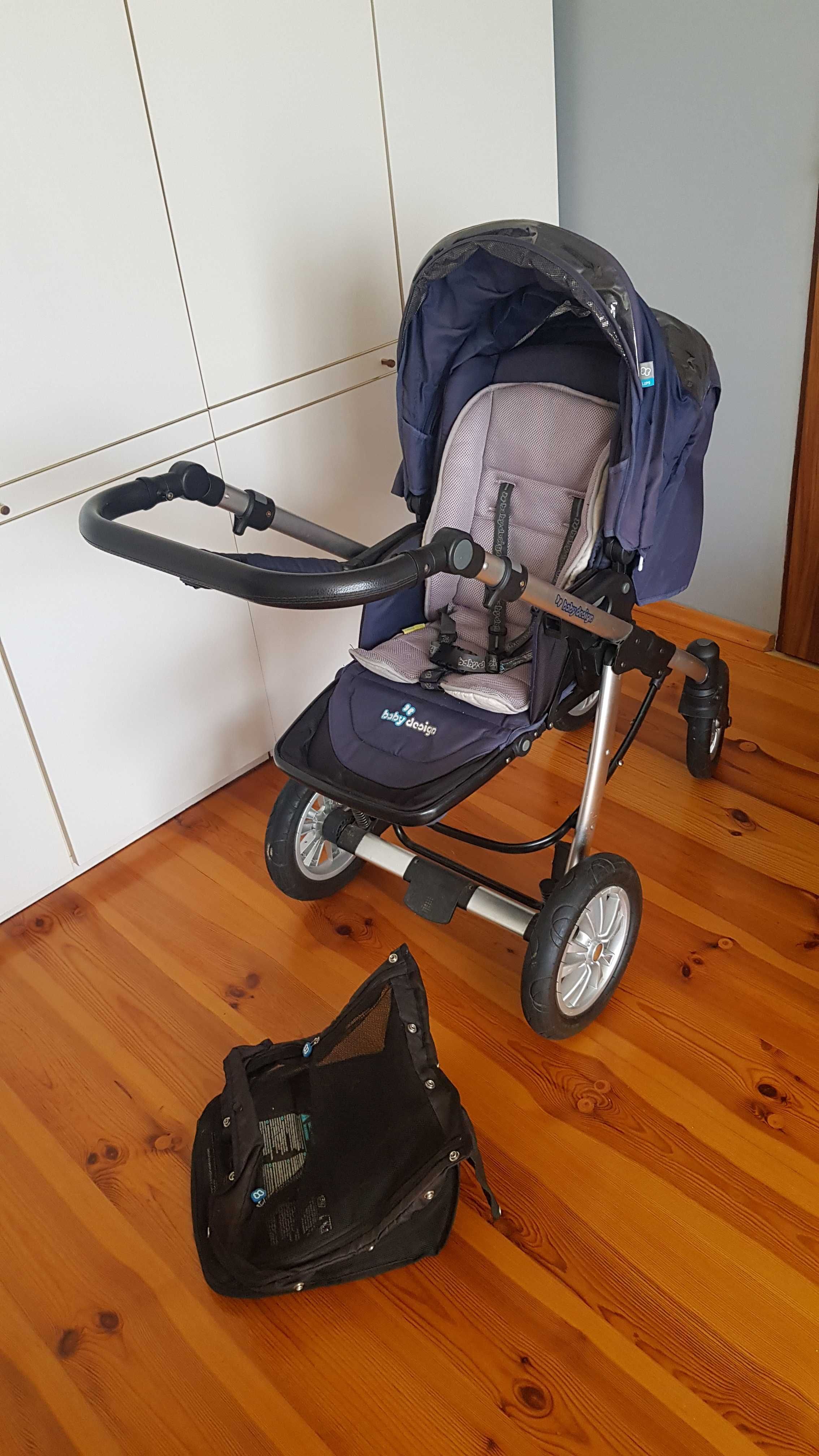 Wózek dziecięcy 3w1 baby design, model lupo comfort