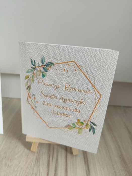 Zaproszenia Pierwsza komunia Święta