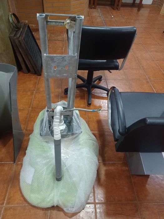 Rampa lavagem cabeleireiro loiça