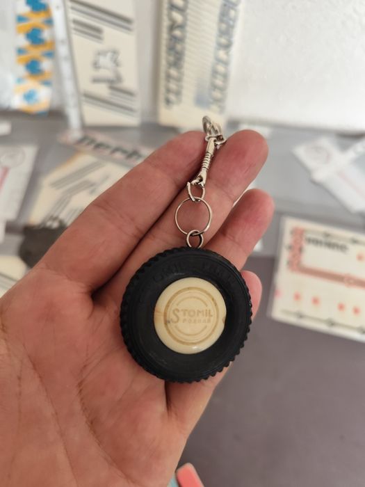Breloczek opona Stomil Poznań vintage retro prl vintage