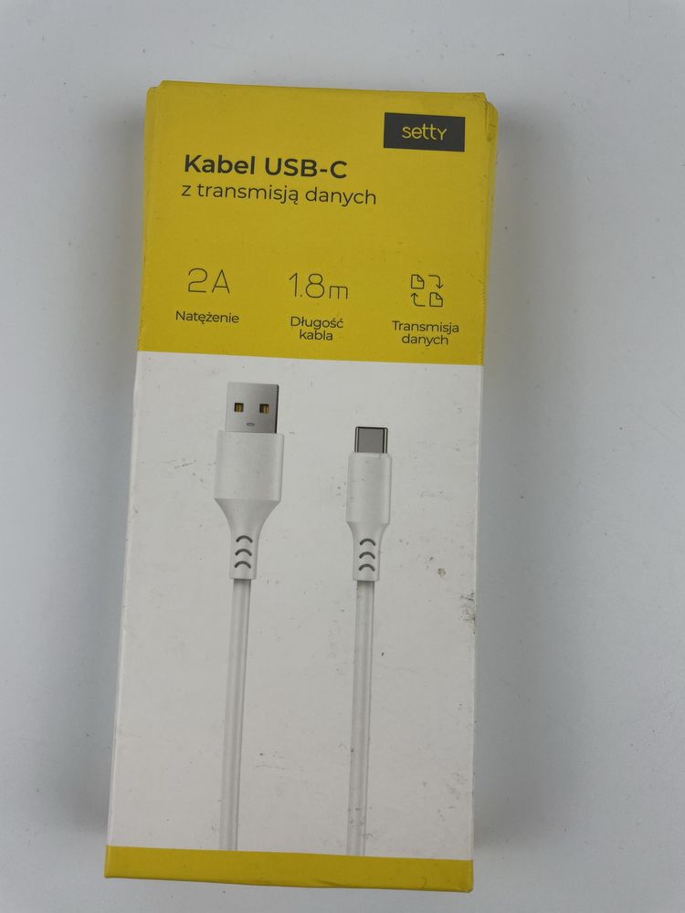 Kable USB C Setty 1,8m transmisja danych