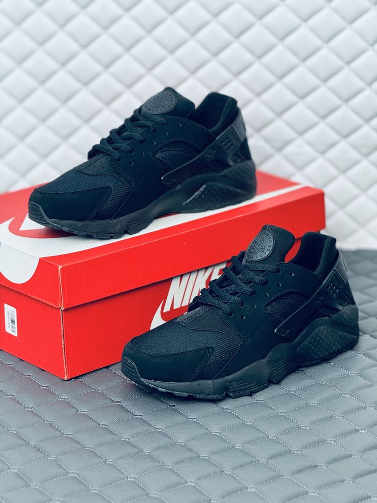 Кроссовки мужские весенние Nike Air Huarache all black кросовки Найк