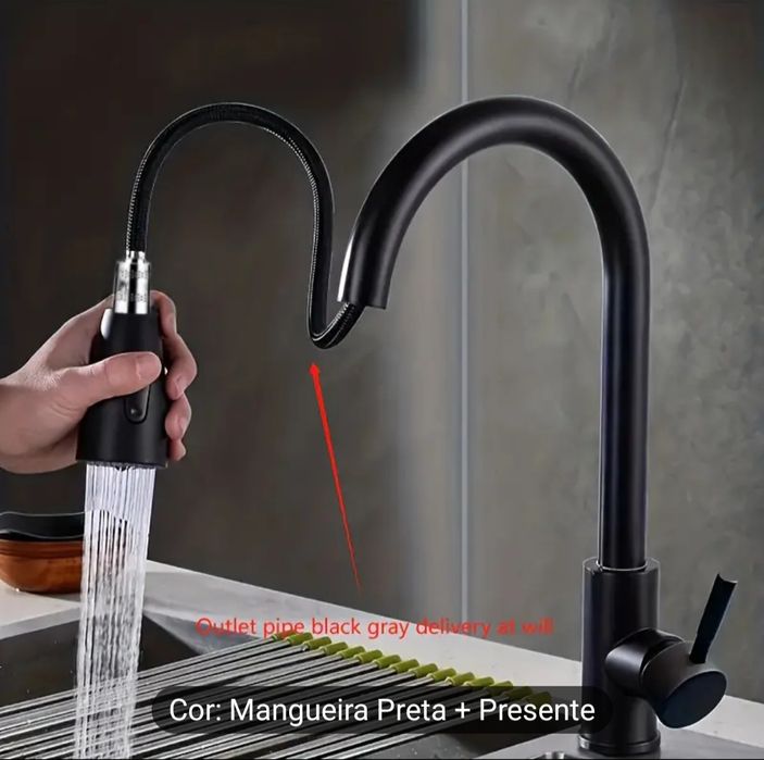 Torneira para banca de cozinha EXTENSÍVEL