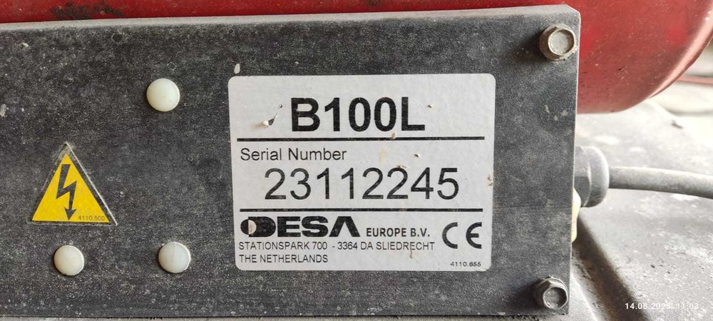 Nagrzewnica olejowa dmuchawa spalinowa 30kW DESA B100L