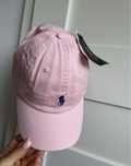 Czapka polo ralph lauren rozowa pudrowy roz z daszkiem bejsbolowa