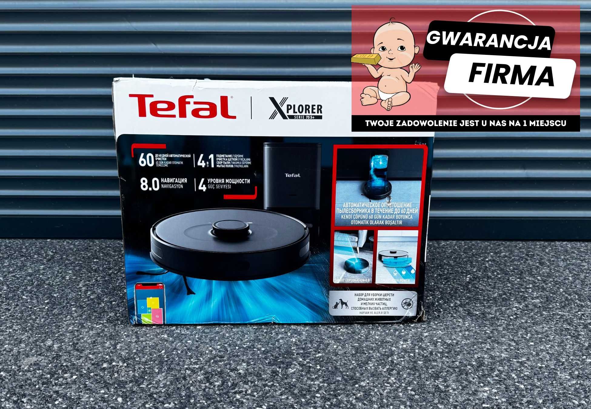 Robot Sprzątający Tefal X PLORER 75s+ | Nowy | Gwarancja 2 lata |