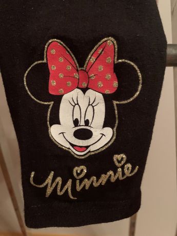 Czarne legginsy getry z Myszką Miki Disney 6 lat Mickey Mouse