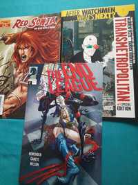 Zestaw 3 komiksy Red Sonja, The End League,Transmertopolitan Vertigo