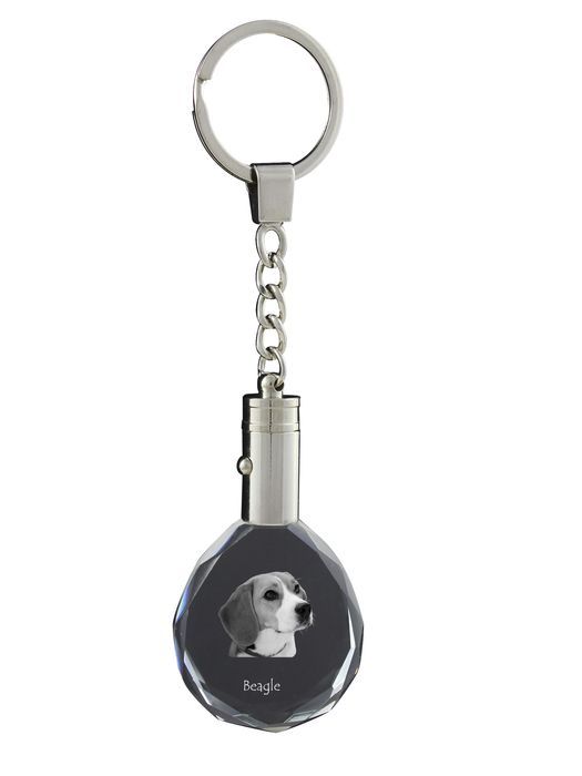 Beagle brelok do kluczy owalny z koniem Art-Dog
