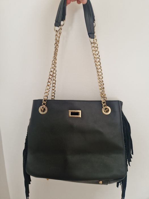 Mala de couro preta VeraPelle