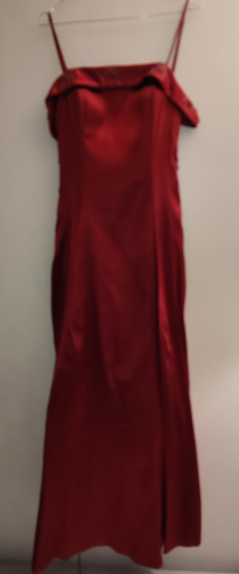 Vestido de cerimônia de senhora, bordeaux, tamanho ajustável 40-42