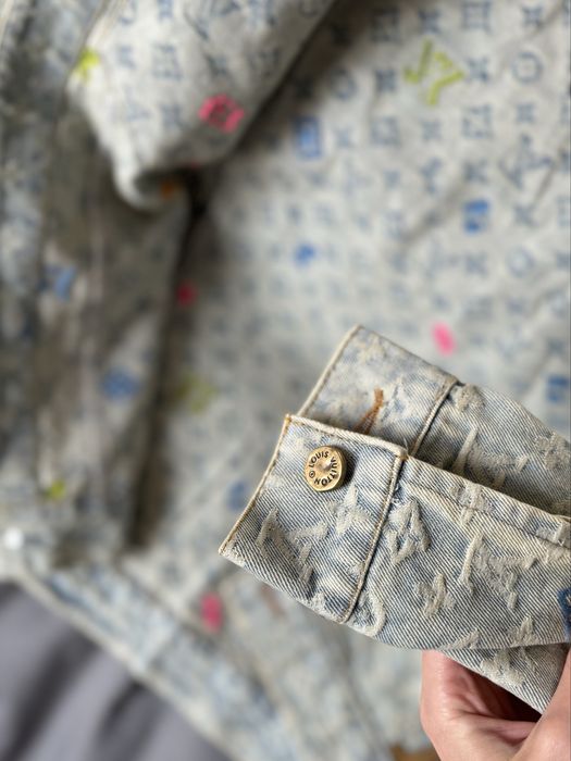 Джинсова куртка джинсовка Louis Vuitton жіноча кофта рубашка луи витон