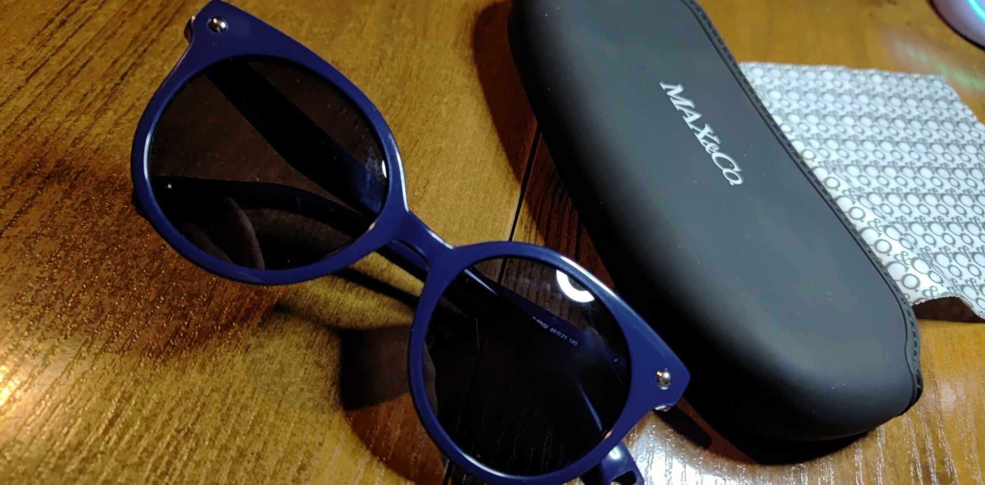 OKULARY MAX&Co. 356/S przeciwsłoneczne damskie + etui s546